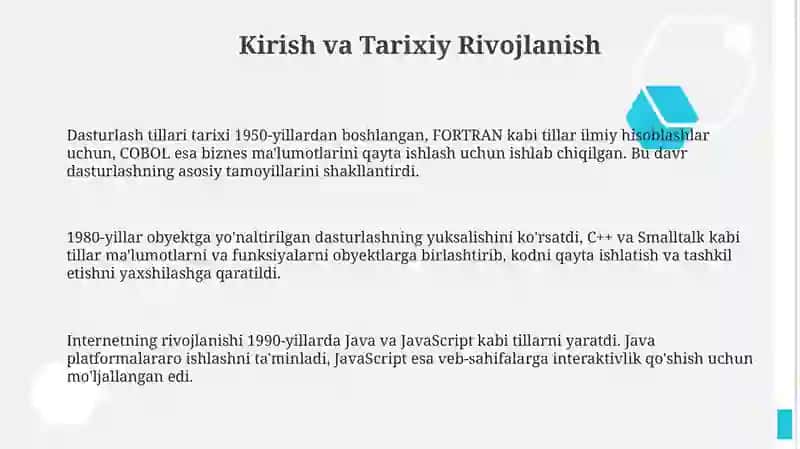 Zamonaviydasturlashtillariningtahlili 3