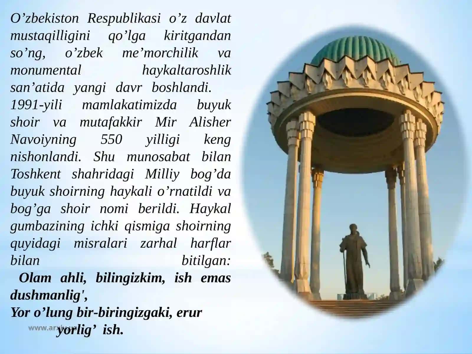 Bizning monumentalsan'at sohasida amalga oshirgan yanabirulkanishlar 3