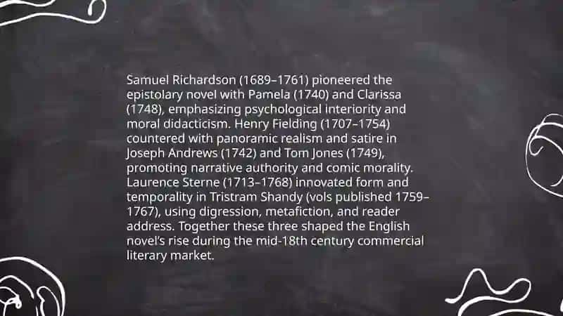 XVIII Century English Enlightenment literature 3