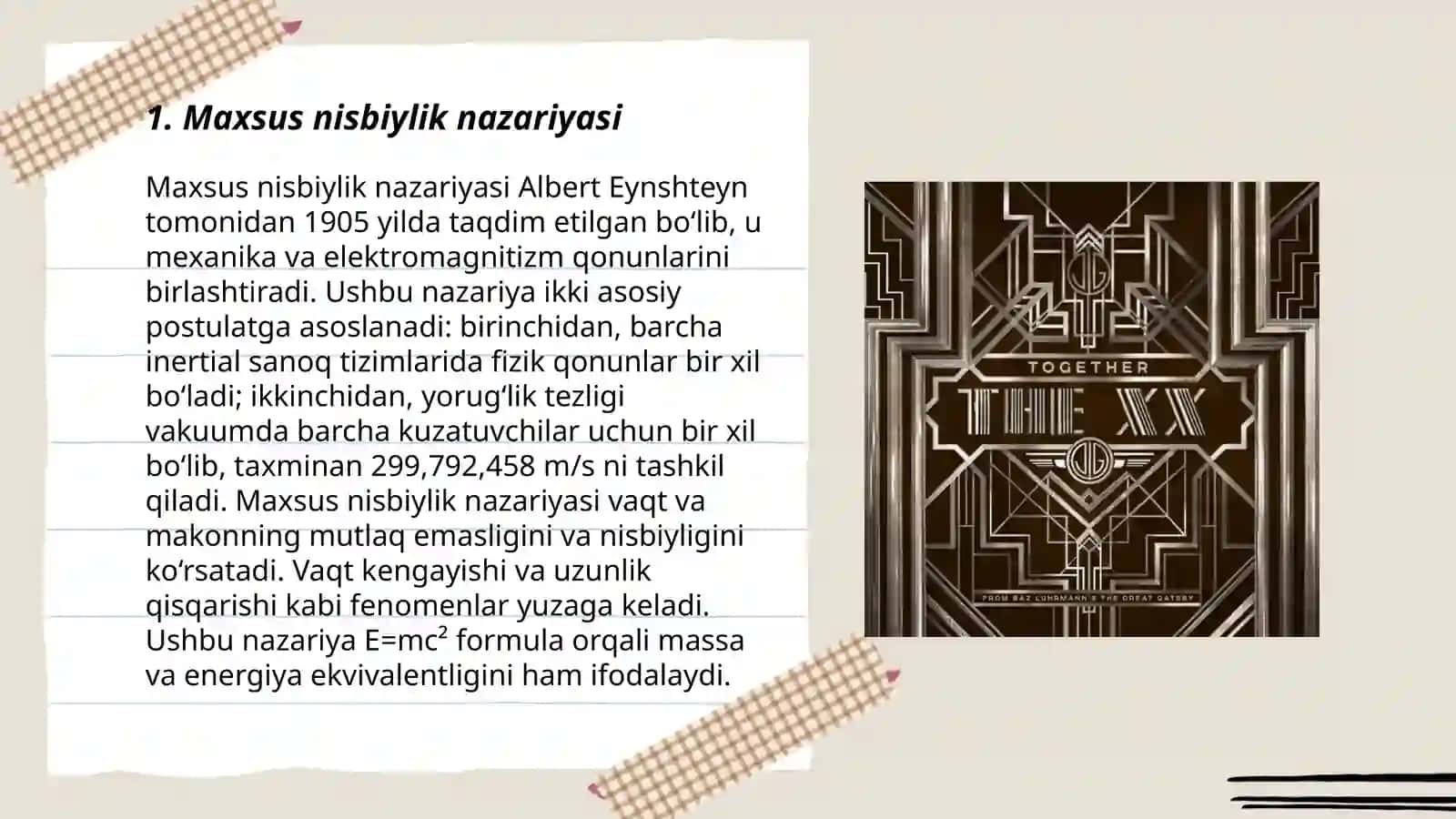 Maxsus nisbiylik nazariyasi 3