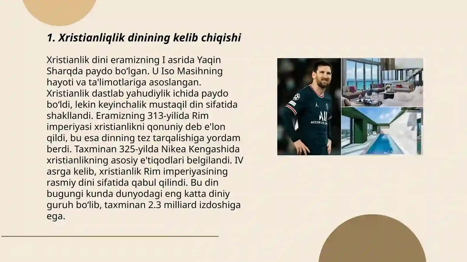 Xristianliq dinining payda boliwi 3