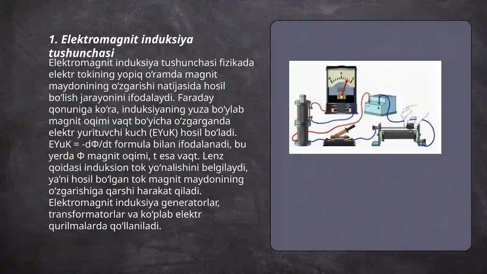 Elektromagnit induksiya hodisasi 3