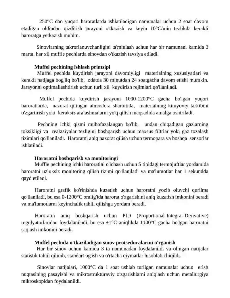 Sinov amaliyotlari 3