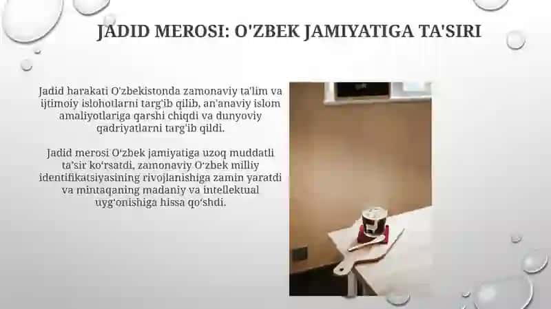 Jadid Merosı: O'zbek Jamiyatiga Ta'siri 3