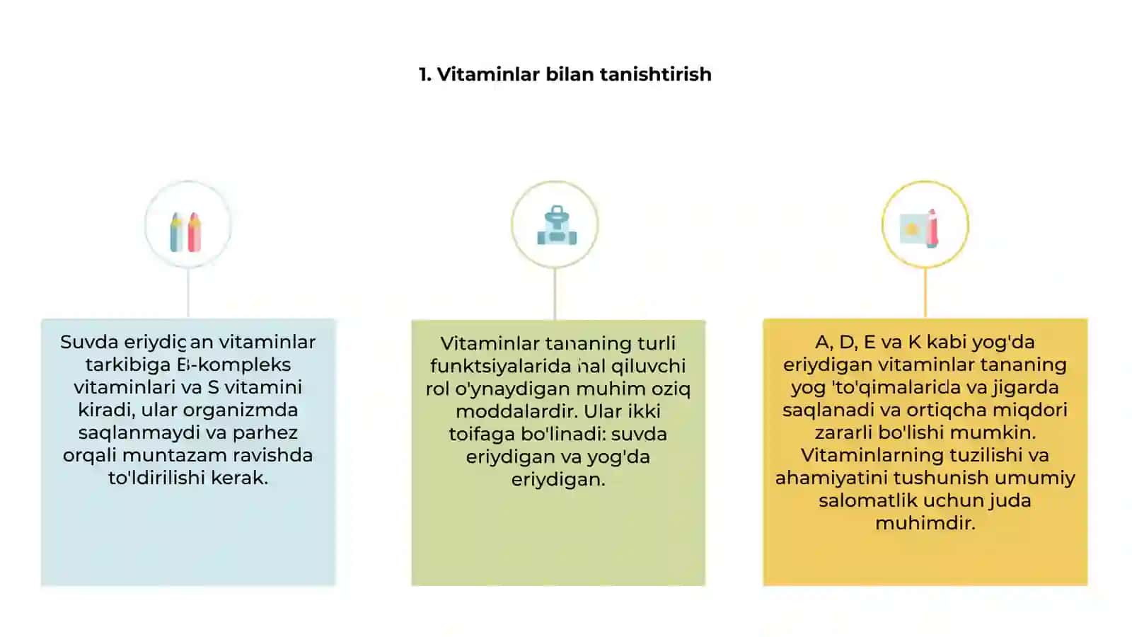 Vitaminlarning tuzilishi va ahamiyati 3