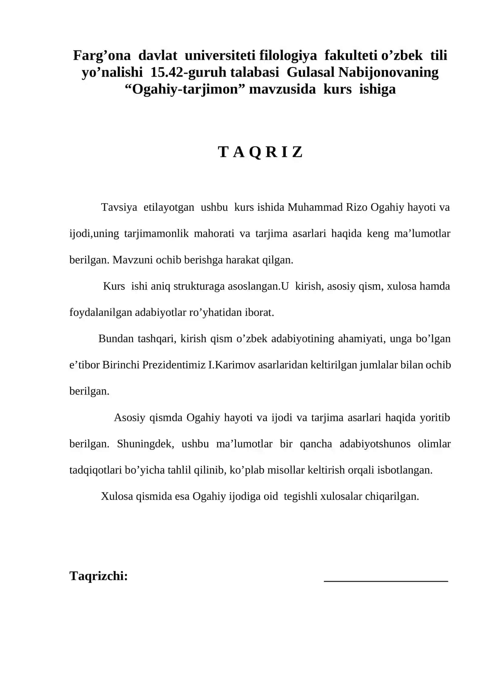Ogahiy -tarjimon 3