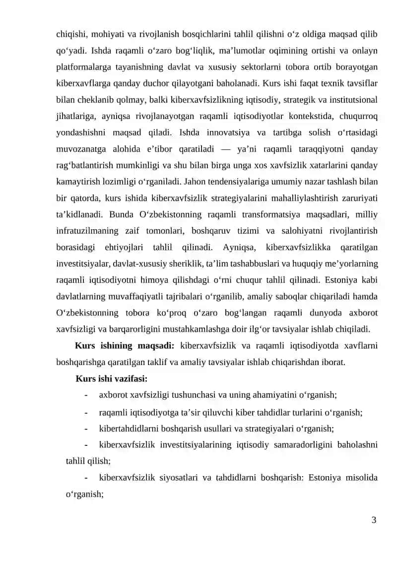 Kiberxavfsizlik va raqamli iqtisodiyotda xavflarni boshqarish 3
