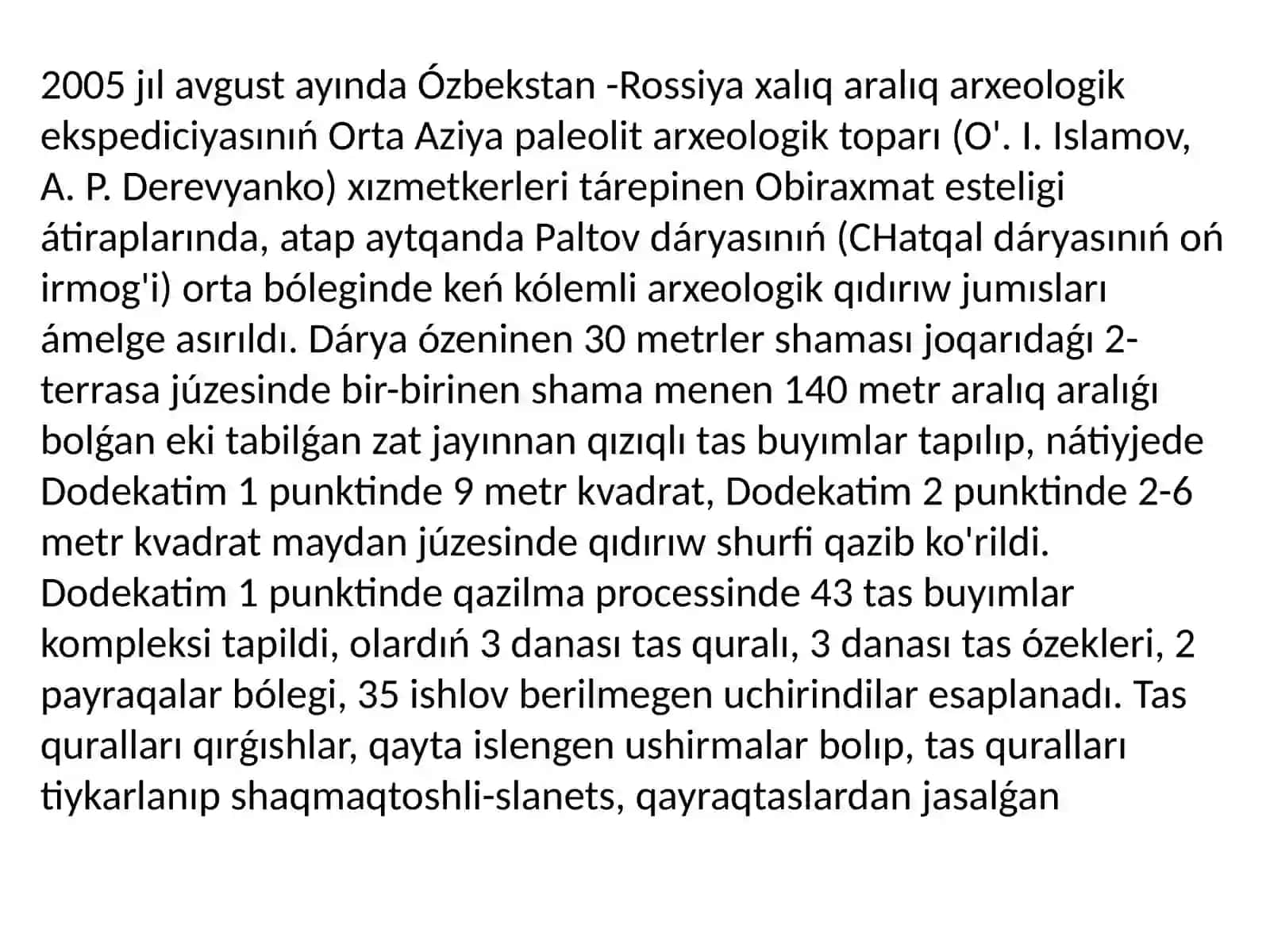 Dala Arxeologiyasi paninen islegen prezentatsiyasi 3