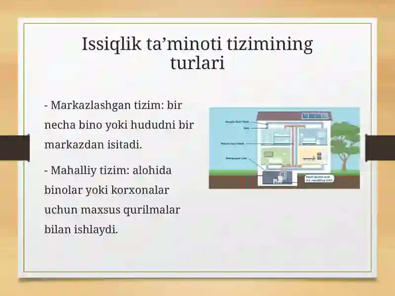 Issiqlik ta’minotining afzalligi va kamchiligi 3