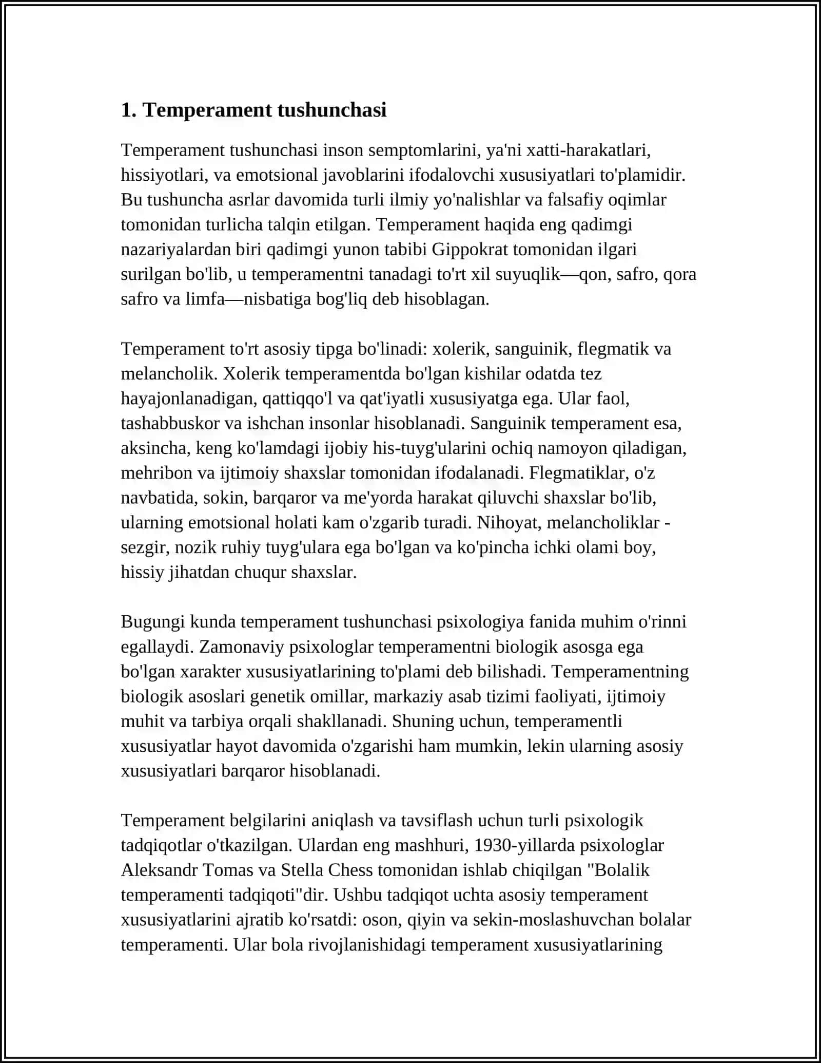 TEMPERAMENT HAQIDA TUSHUNCHA 3