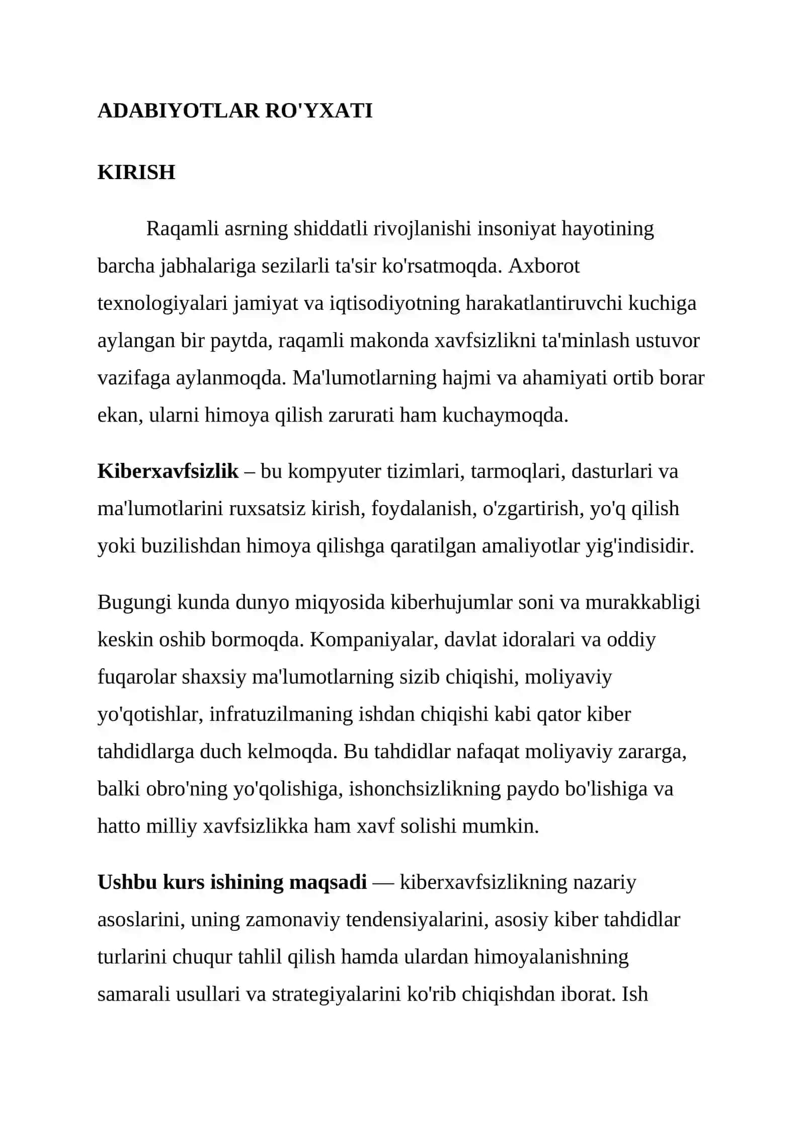 Kiberxavfsizlik zamonaviy tahdidlar va himoya usullari 3