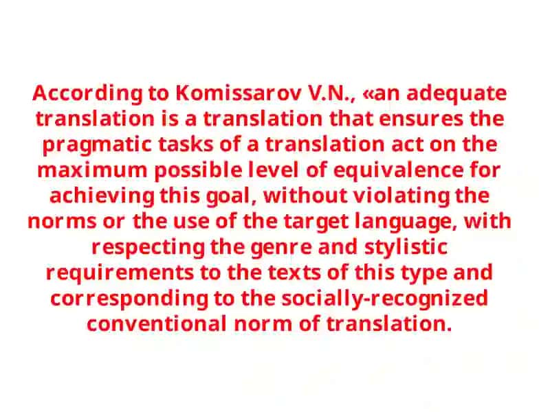 Adequacy in translation 3