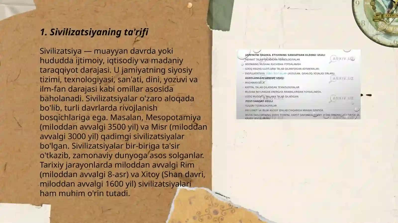 Sivilizatsiya tushunchasi 3