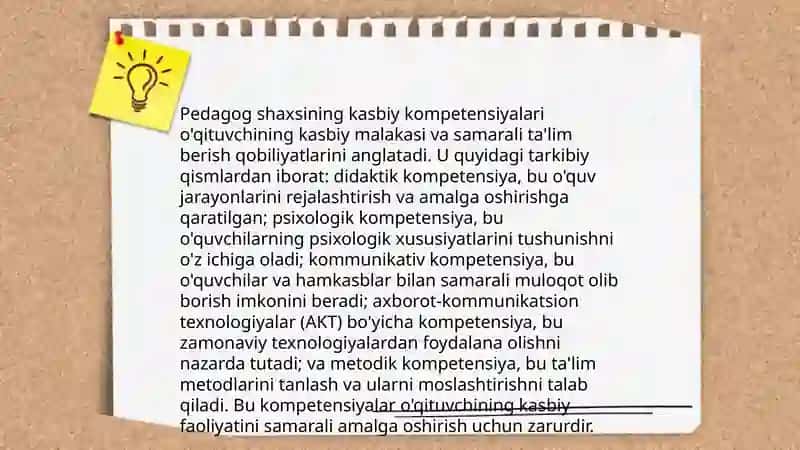 Pedagog shaxsi va unga qoʼyiladigan talablar 3
