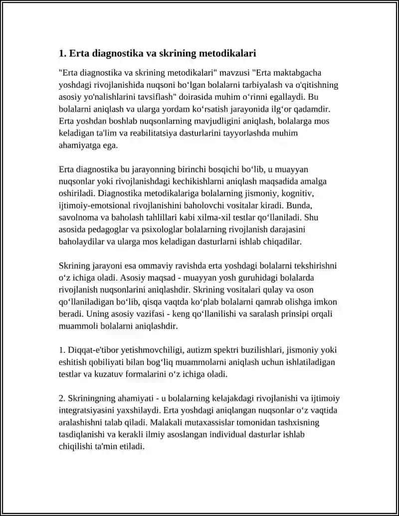 Erta diagnostika va skrining metodikalari 3