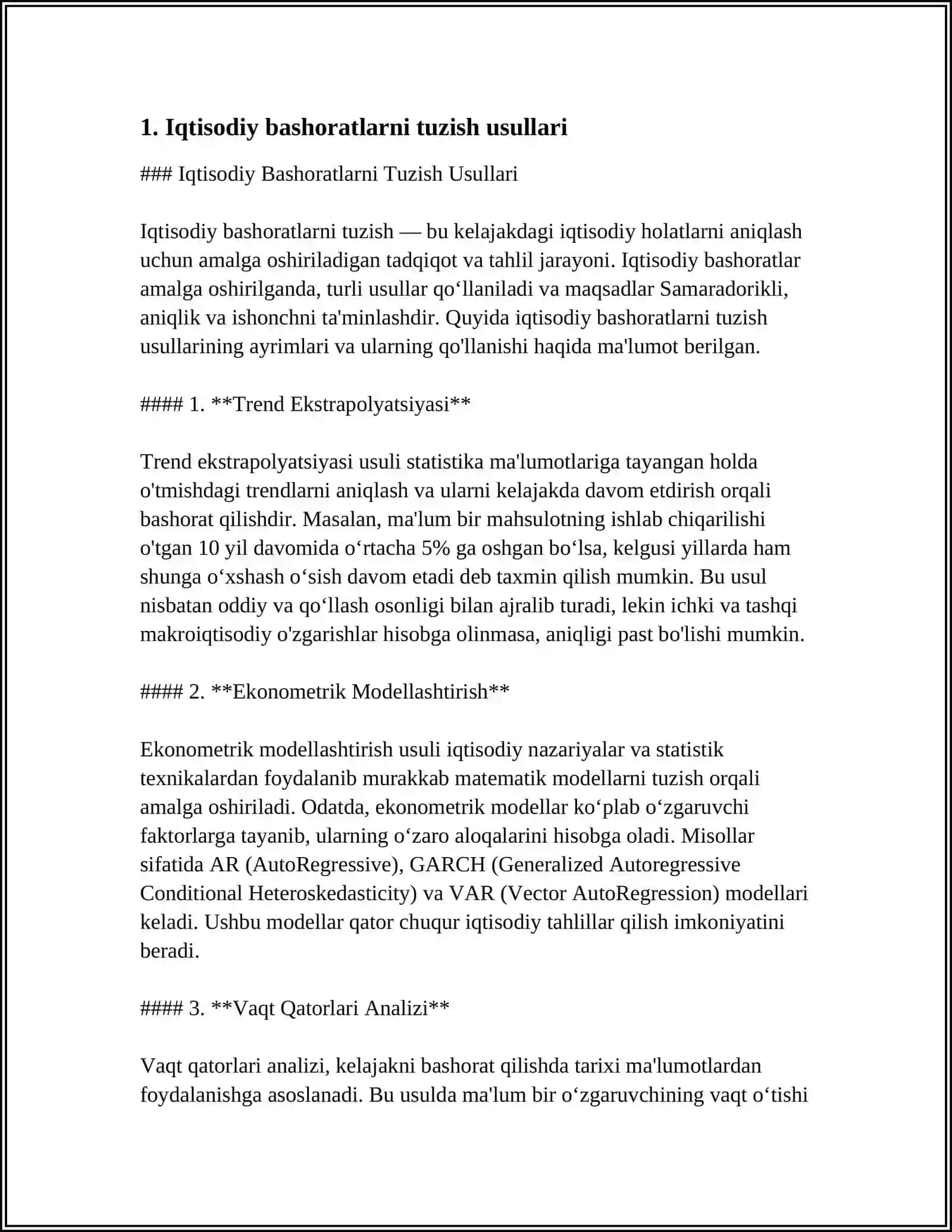 QISQA MUDDATLI BASHORAT TUZISH 3