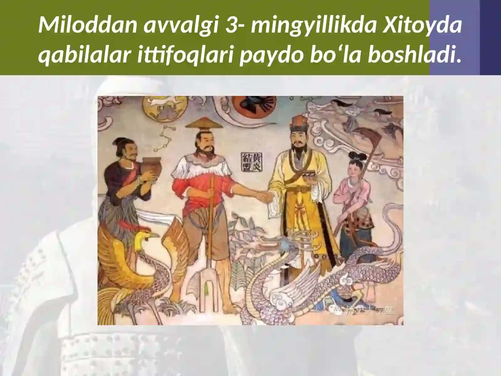 6-sinf Tarix fanidan Xitoyning qadimgi sivilizatsiyalari dars taqdimot 3