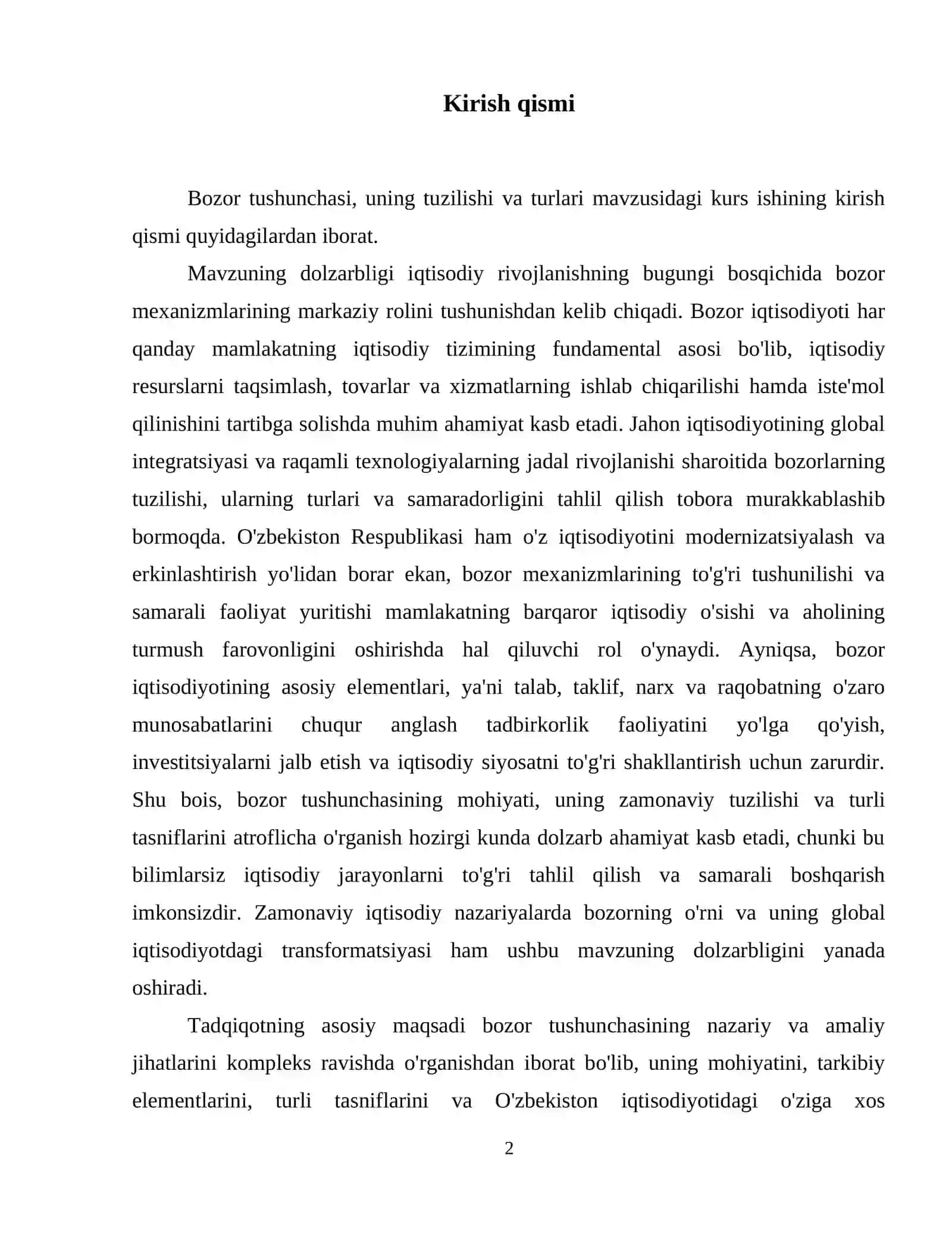 Bozor tushunchasi, uning tuzilishi va turlari 3
