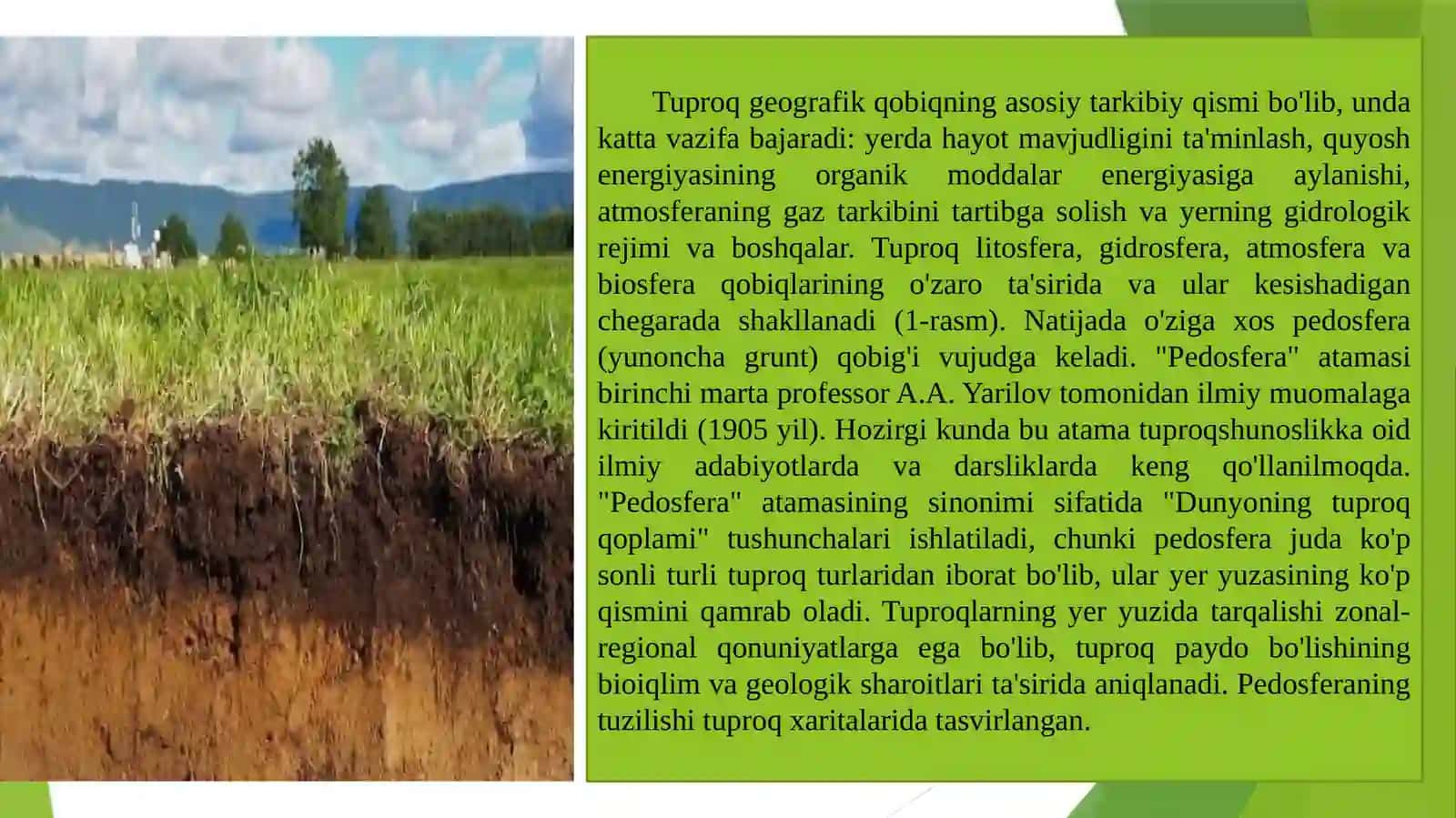 Tuproqlargeografiyasi haqida umumiy tushuncha 3