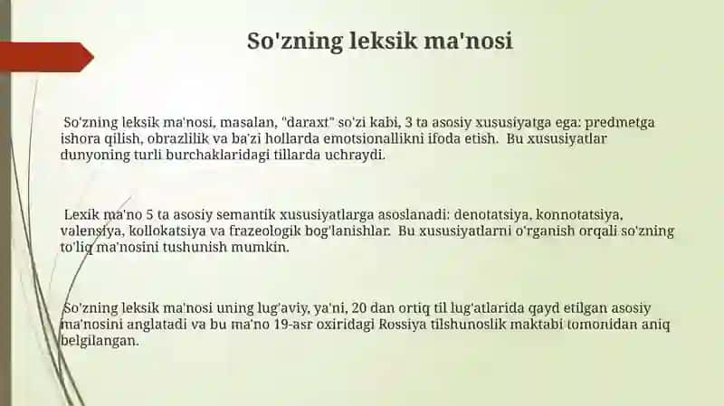Lekskologiya haqida umumiy ma'lumot 3