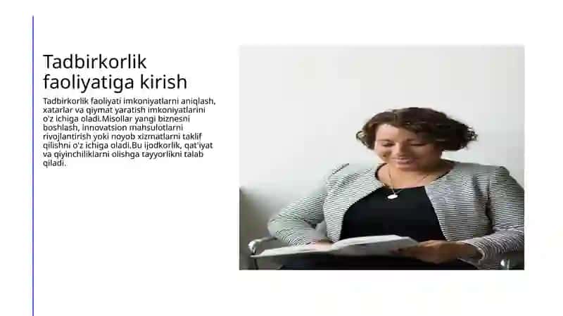 Tadbirkorlik faoliyati 3