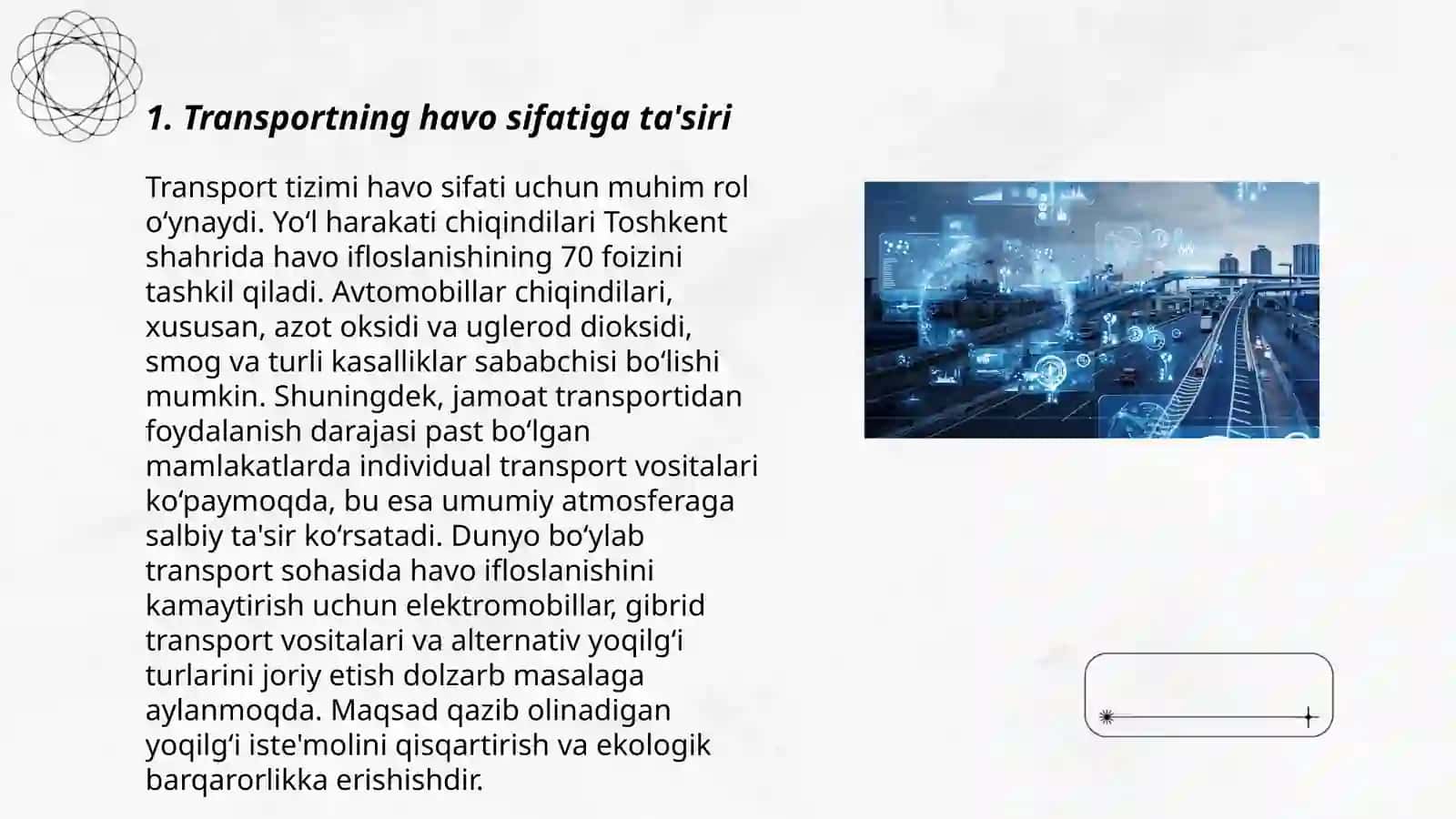 TRANSPORT VA ATROF MUHIT MUAMMOSI 3