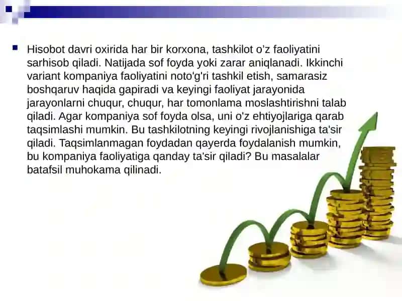 TAQSIMLANMAGAN FOYDA VA DIVIDENTLAR HISOBI 3