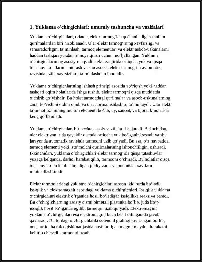 Yuklama o'chirgichlari 3