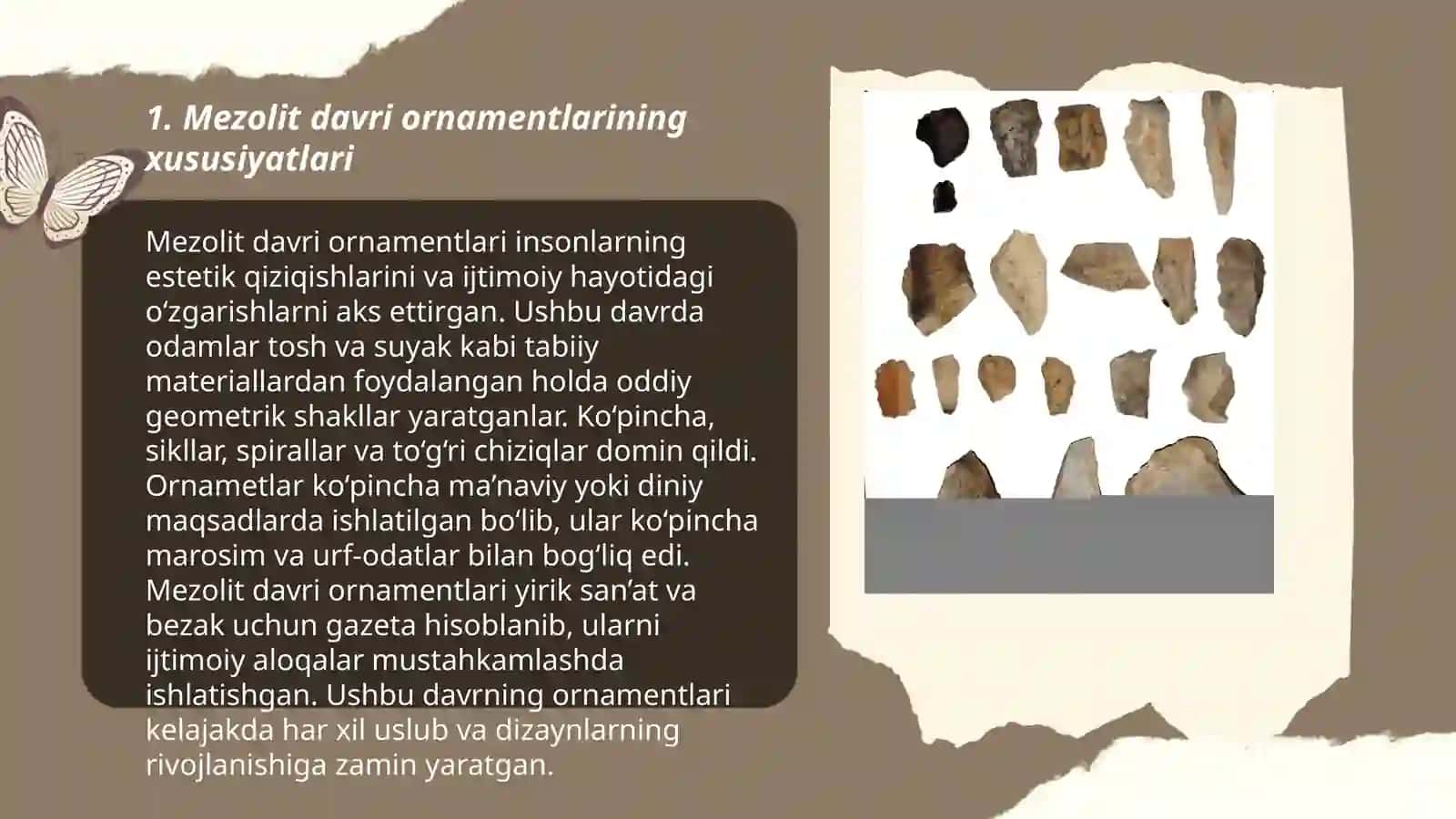 Oʻrta Osiyo mezolit va neolit davri ornamenti 3