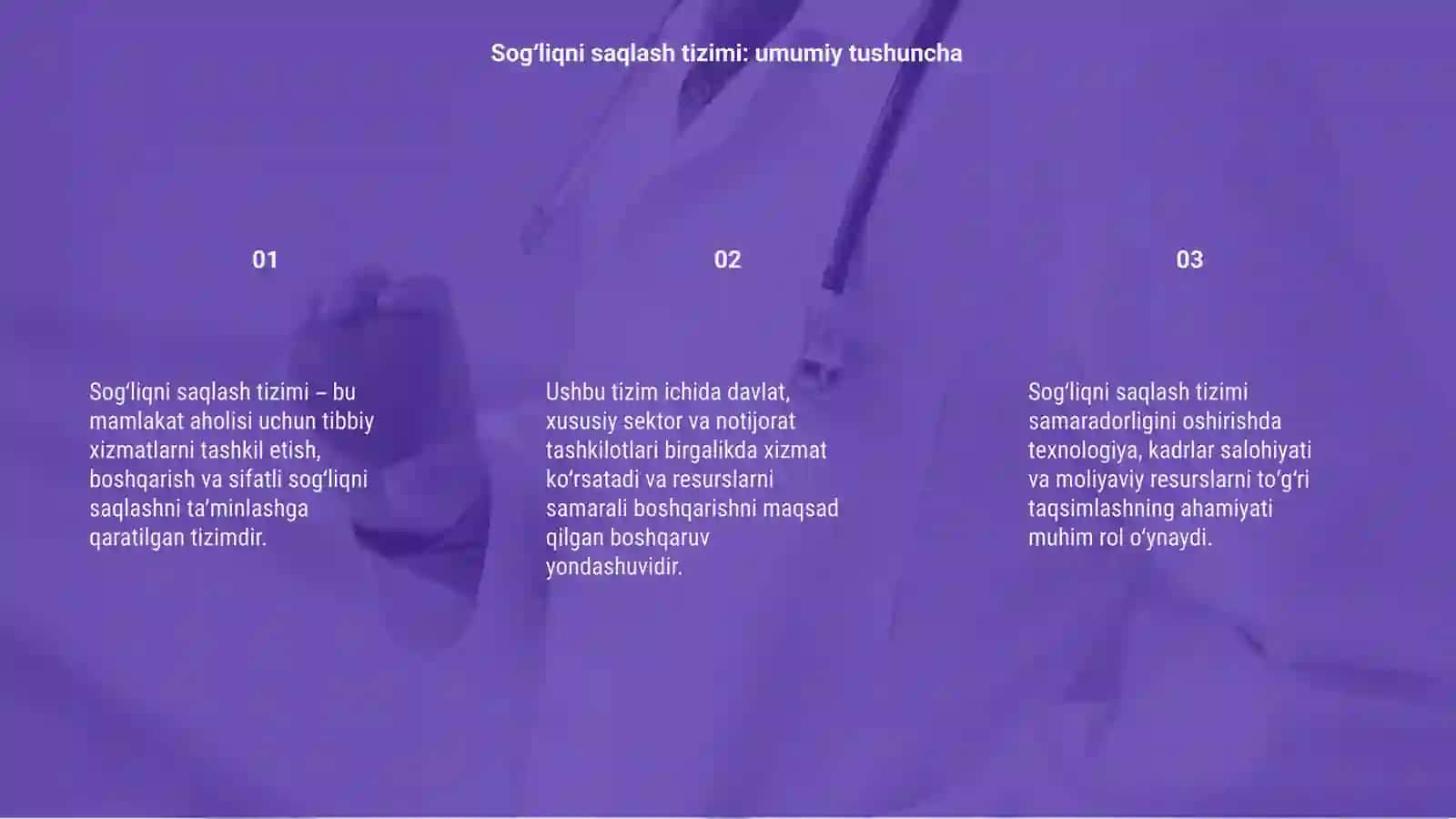 Sogʻliqni saqlash tizimini boshqarish 3