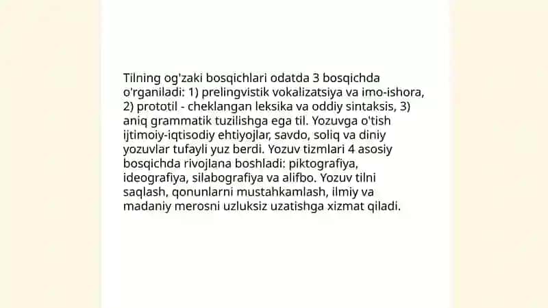 Tilning tarixiy taraqqiyoti va yozuvning tarixiy ahamiyati 3