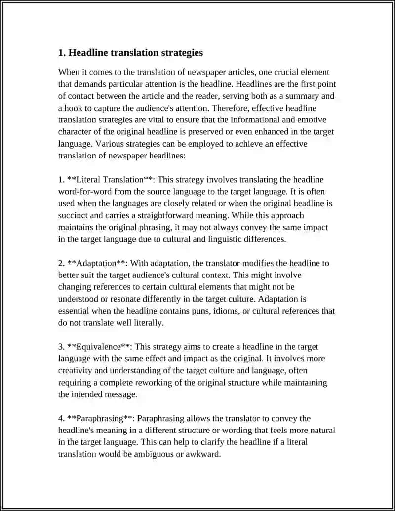 TRANSLATION OF NEWSPAPER ARTICLES 3