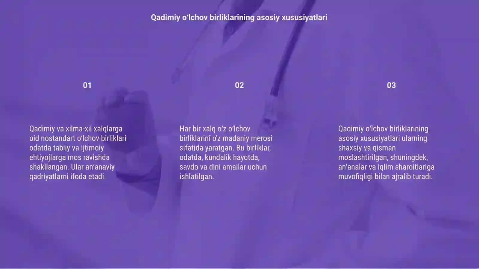 Nostandart oʻlchov birliklari 3
