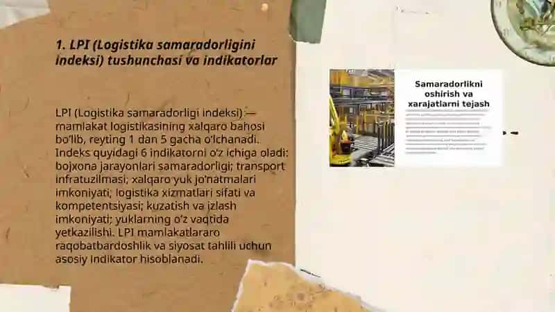 Logistika samaradorligini indeksi 3