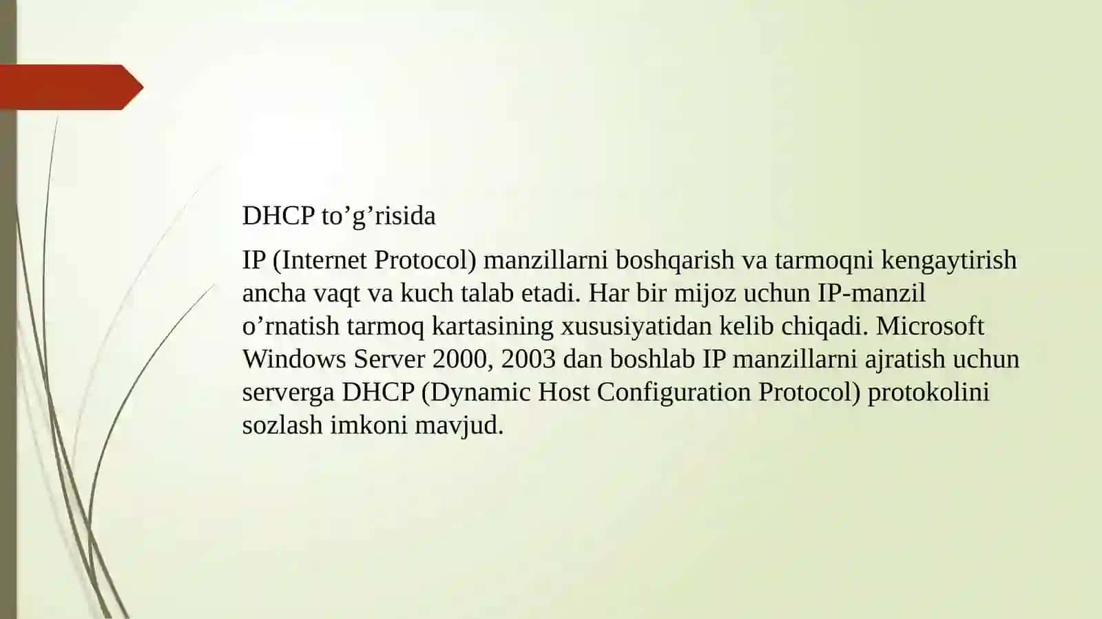 DHCP va uning ishlash prinsipi 3