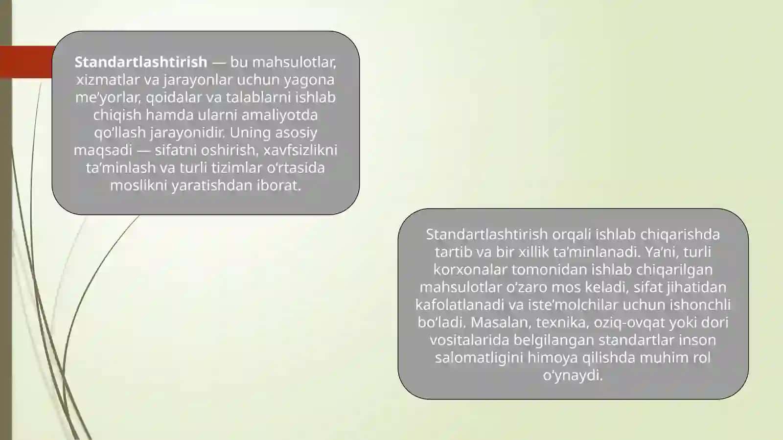 Standartlashtirishning ahamiyati 3