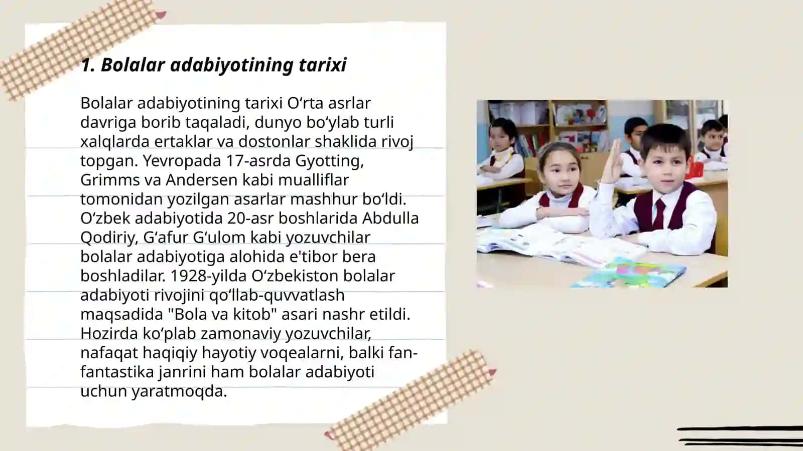 Bolalar adabiyoti tarixi 3
