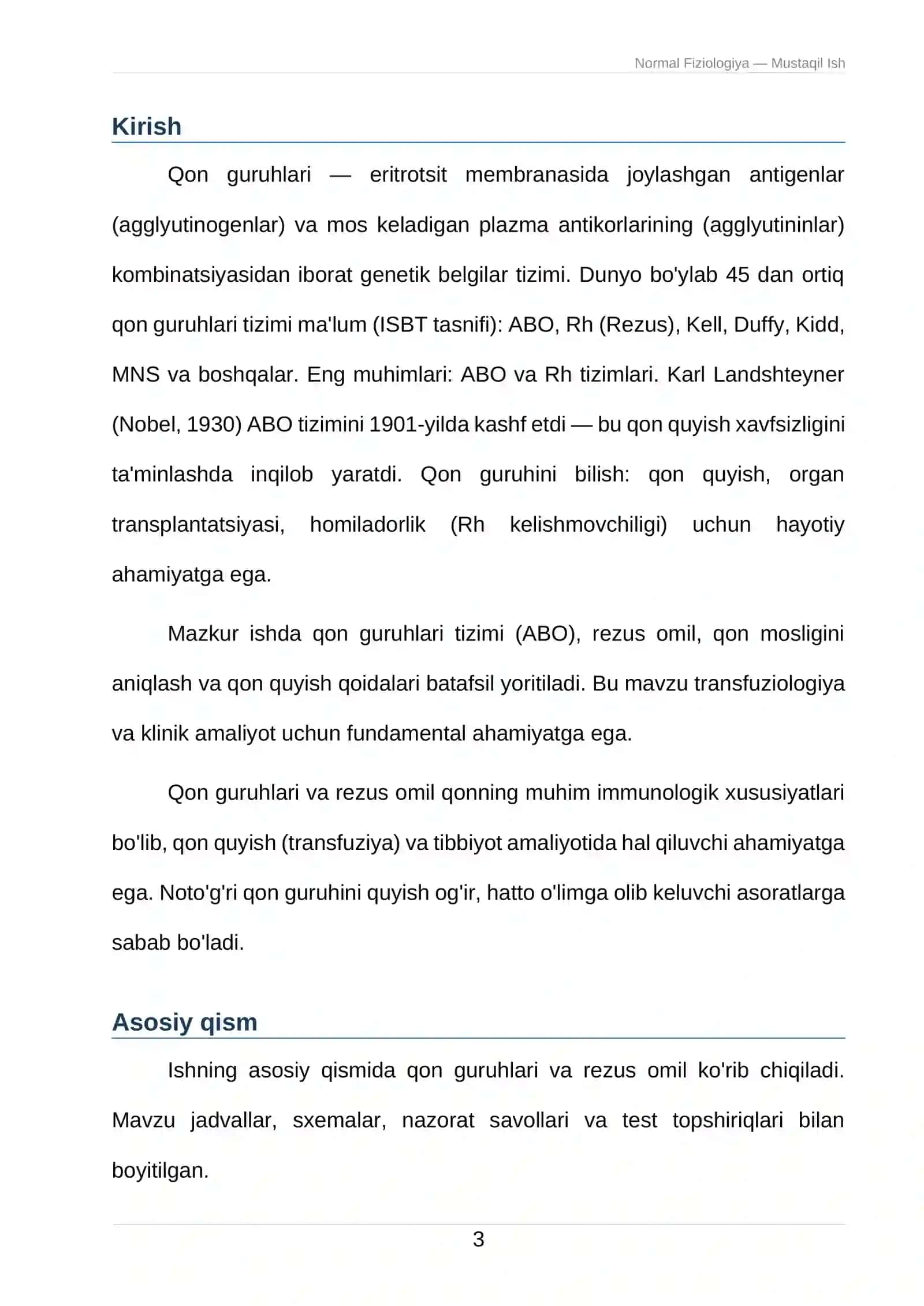Qon guruhlari va rezus omil 3