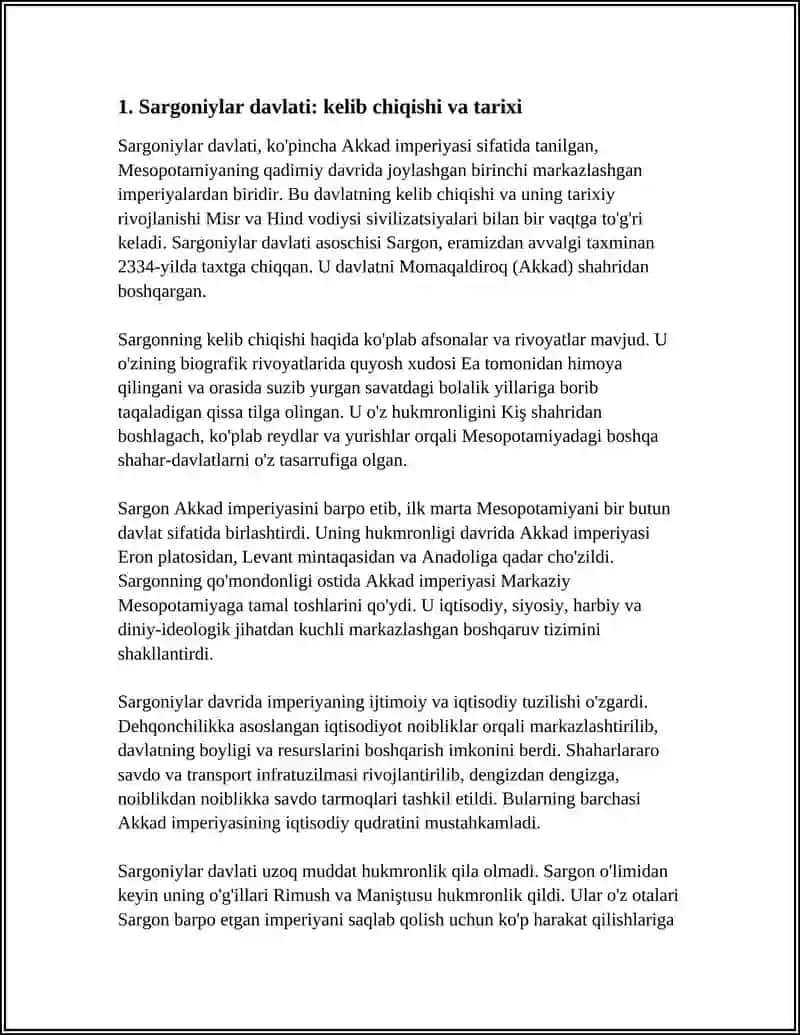 Sargoniylar Davlati 3