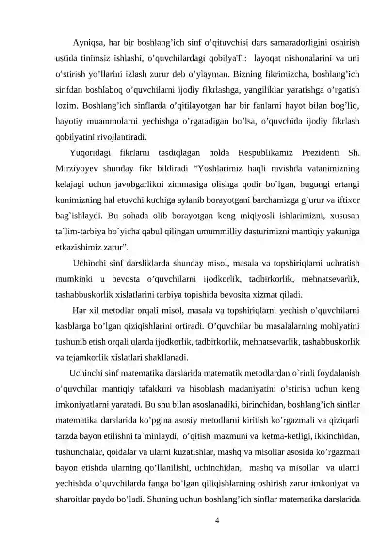 Matematika fanining o'qitish metodikasi 3