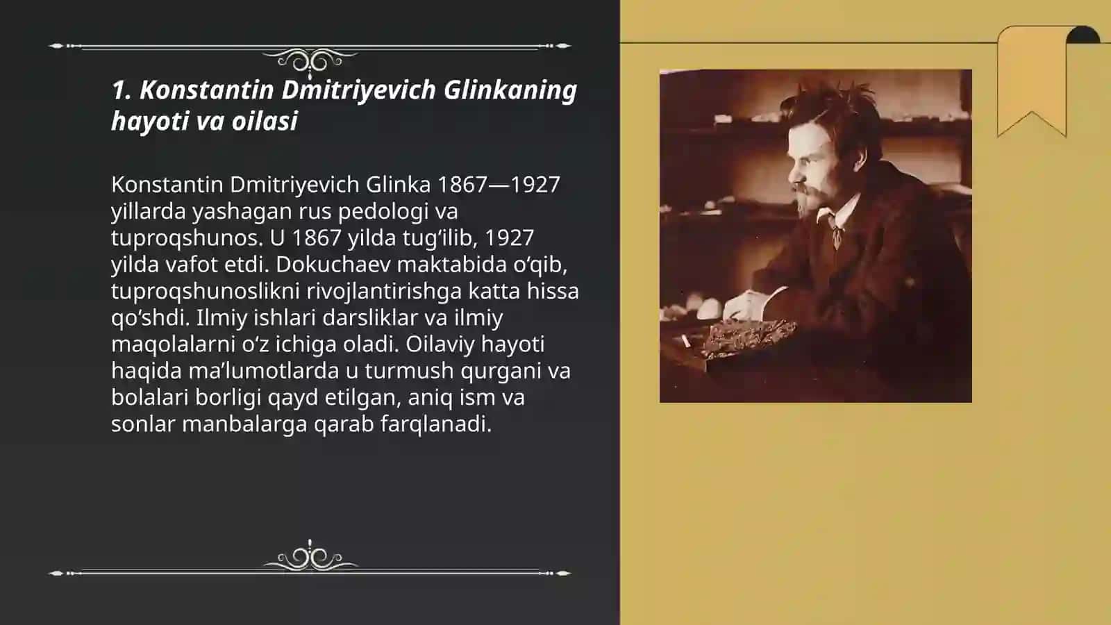 Konstantin Dmitriyevich Glinkaning hayoti va oilasi 3