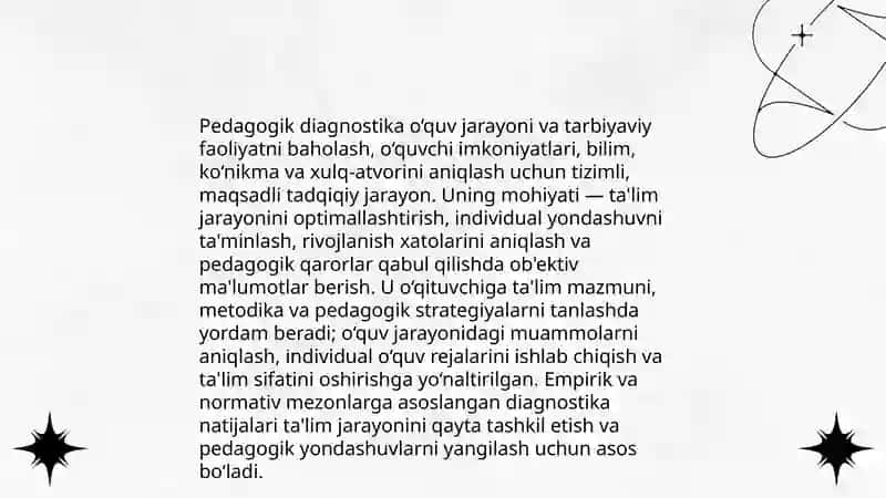 Pedagogik diagnostika tushunchasining mohiyati 3