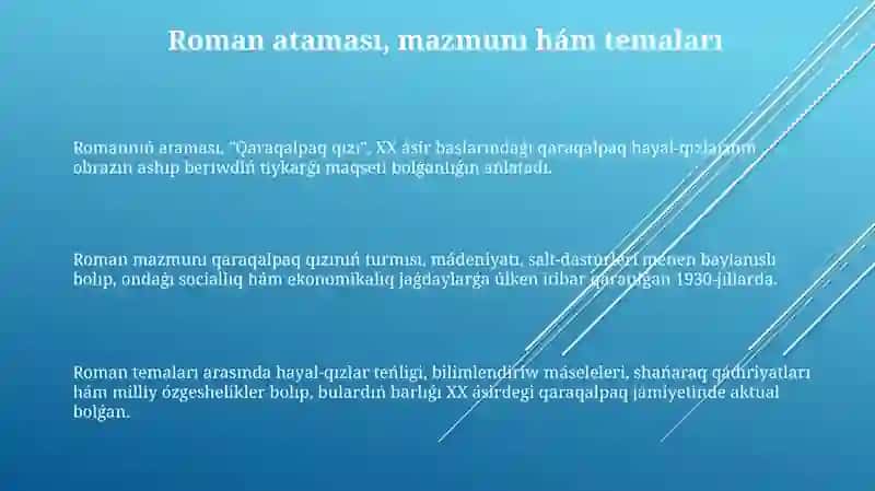 Qaraqalpaq qızı romanı 3