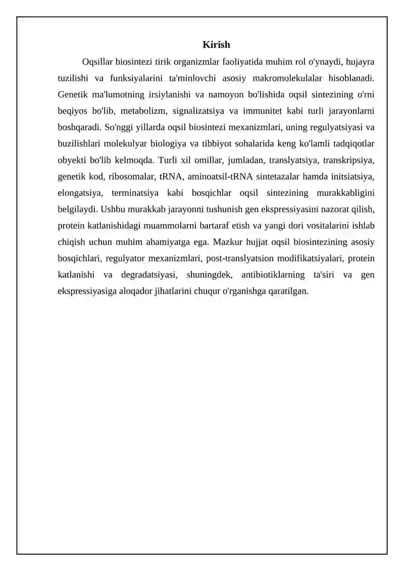 Oqsil biosintezi 3