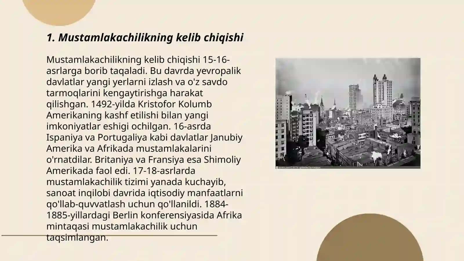Dunyoda mustamlakachilik tartiboti 3