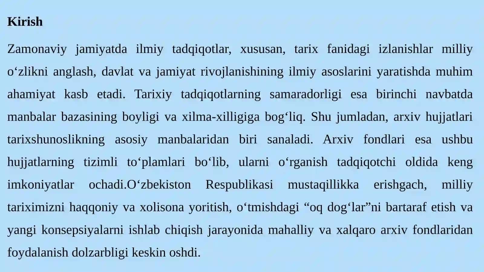 XALQARO VA MAHALLIY FONDLAR TAVSIFI 3