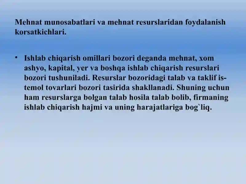 Ishlab chiqarish omillari bozori 3