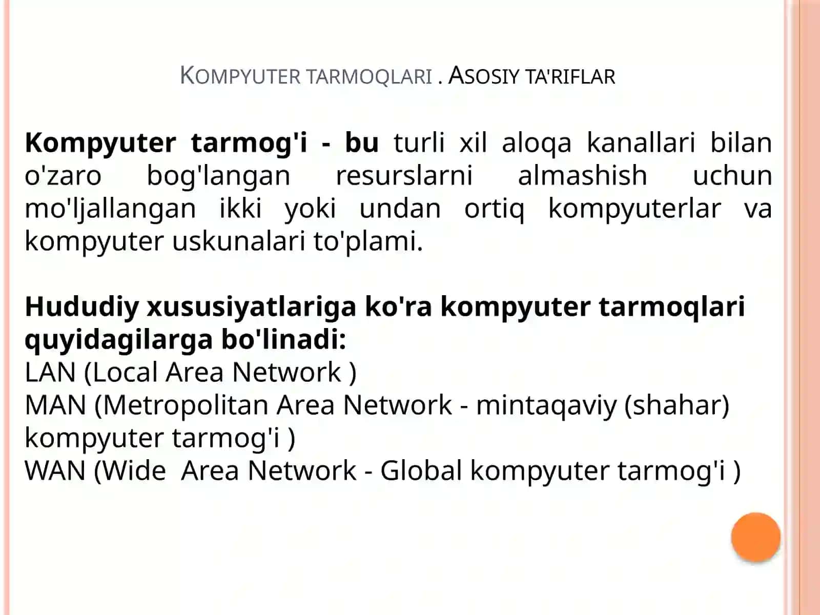 Kompyuter tarmoqlari 3