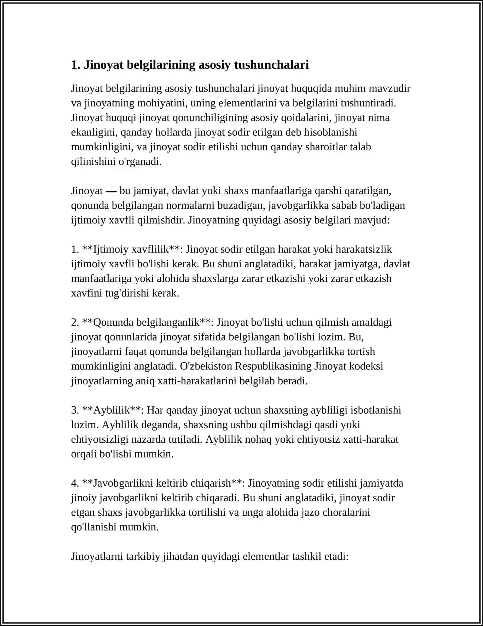 JINOYAT BELGILARI 3