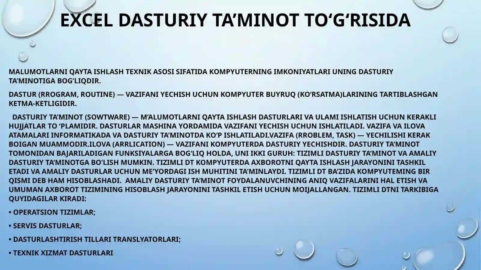 Dasturiy Maxsulotlar 3